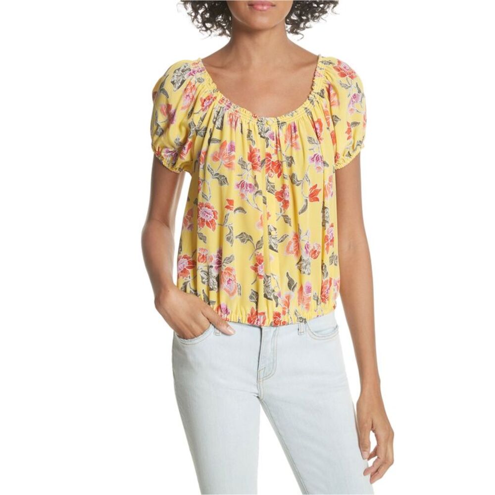 Joie Womens Derfuta Hand Dyed Off the Shoulder Blouse, NWT - Picture 1 of 1